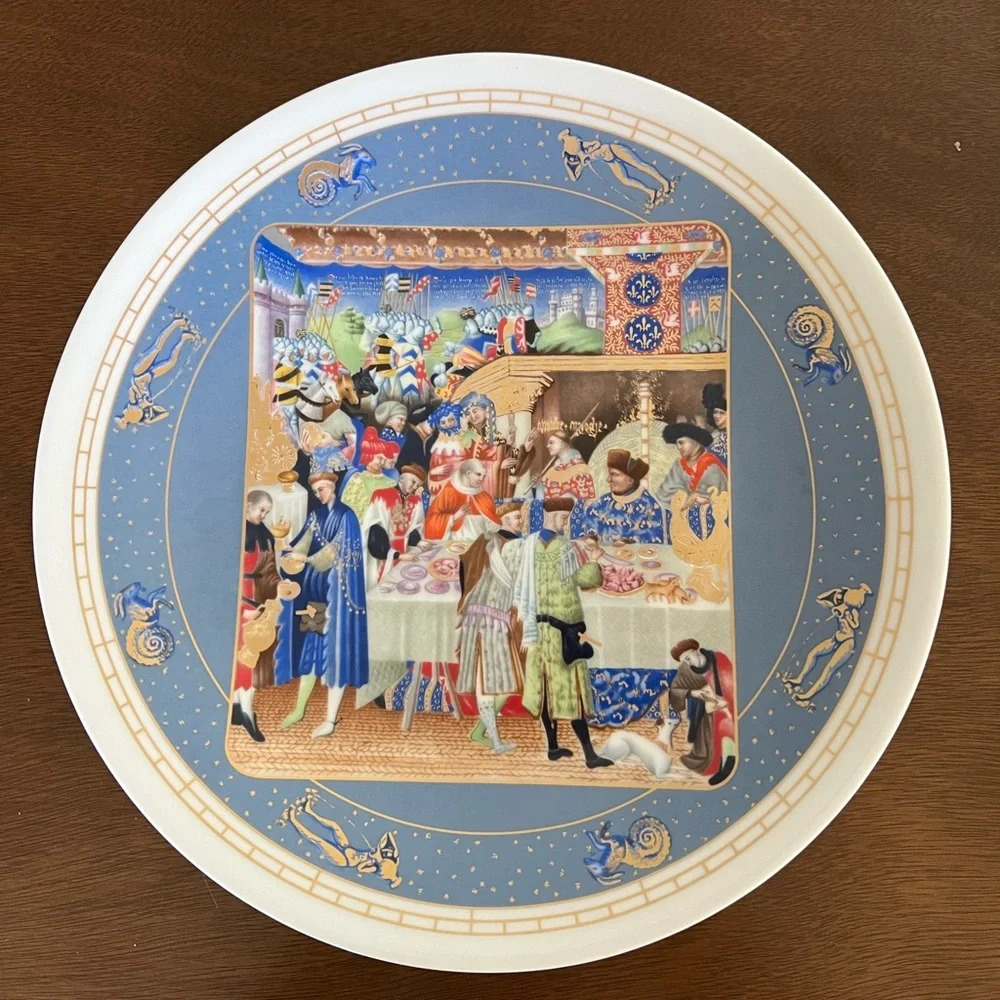 LOVELY LIMOGES LTD EDITION PORCELAIN JANVIER DECORATIVE PLATE BRADEX 18-15-5 1